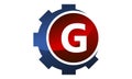 Gear icon Letter G Royalty Free Stock Photo