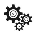 Gear icon. Machinery industry technology,Collaboration and organizational development,Icon design