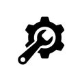 Gear icon. One of set web icons