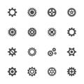 Gear icon set