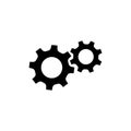 Gear icon. Settings icon. Functions symbol. Setting sign. Vector illustration Royalty Free Stock Photo