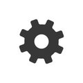 Gear icon. Settings sign vector eps10.gear icon vector, flat design gear sign.