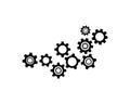 Gear icon Template Royalty Free Stock Photo
