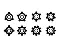 Gear icon Template Royalty Free Stock Photo