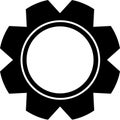 Gear icon for user interface Royalty Free Stock Photo
