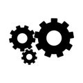 Gear icon vector, flat design best vector icon Royalty Free Stock Photo