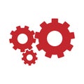Gear icon vector, flat design best vector icon Royalty Free Stock Photo