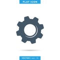 Gear icon vector logo design template. Royalty Free Stock Photo