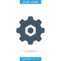 Gear icon vector logo design template. Royalty Free Stock Photo