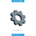 Gear icon vector logo design template. Royalty Free Stock Photo