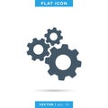 Gear icon vector logo design template. Royalty Free Stock Photo