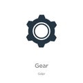 Gear icon vector. Trendy flat gear icon from gdpr collection isolated on white background. Vector illustration can be used for web Royalty Free Stock Photo