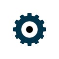 Gear icon on a white background, vector illustration Royalty Free Stock Photo
