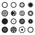 Gear icons Royalty Free Stock Photo