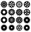 Gear icons, vector Royalty Free Stock Photo