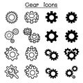 Gear icons Royalty Free Stock Photo