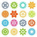 Gear icons vector illustration.