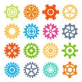 Gear icons vector illustration. Royalty Free Stock Photo