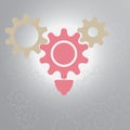 Gear and idea vector Royalty Free Stock Photo