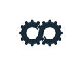 Gear Infinity Icon Vector Logo Template Illustration Design