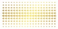Gear Integration Gold Halftone Array Royalty Free Stock Photo