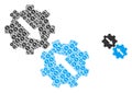 Gear Integration Recursive Icon Mosaic