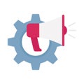 Gear Isolated Vector icon that can be easily modified or edited Royalty Free Stock Photo