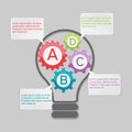 Gear Lamp Idea Info Graphic Template