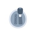 Gear lever. Car automatic transmission icon. Vector illustration