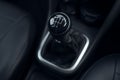 Gear lever manual transmission car Royalty Free Stock Photo