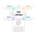 Gear Lightbulb Infographic