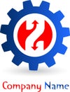 Gear logo Royalty Free Stock Photo