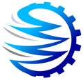 Gear logo Royalty Free Stock Photo