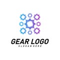 Gear logo Design Vector Template. Mechanic Icon Symbol. Colorful Icon