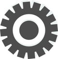 Gear logo vector on a white background