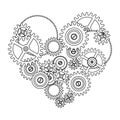 Gear love heart