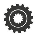 gear machine style isolated icon design