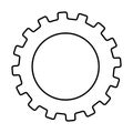 gear machine style isolated icon design