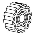 gear machinery isometric icon