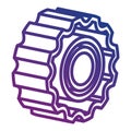 gear machinery isometric icon