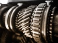 Gear Motor Machine parts Car Engineering details Royalty Free Stock Photo