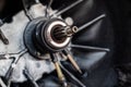 The Gear parts from car transmission dis-assembly, Cover of the gearbox Royalty Free Stock Photo