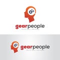 Gear People Logo Design Template