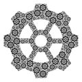 Gear Recursion Composition of Itself Icons Royalty Free Stock Photo