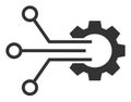 Gear Sensor - Raster Icon Illustration