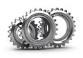 Gear set isolated Royalty Free Stock Photo