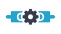 Gear Setting Arrow Icon, Process Optimization Speed, vector design Generative AI Royalty Free Stock Photo