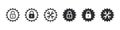 Gear setting icon set. Service icons. Settings and repair service sign. Vector illustration Royalty Free Stock Photo
