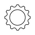 Gear setting isolated icon