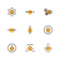 gear , setting , wrench , arrows , directions , left , right , p